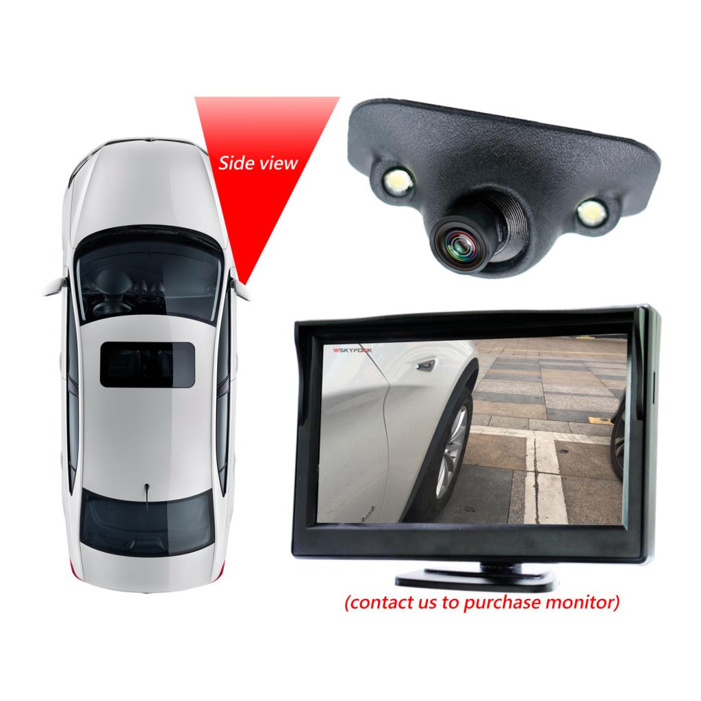 Voertuig Rechts blind Spot systeem camera en Auto achteruitrijcamera Parking System Twee Camera 'S Video Automatische Schakelaar Controle doos