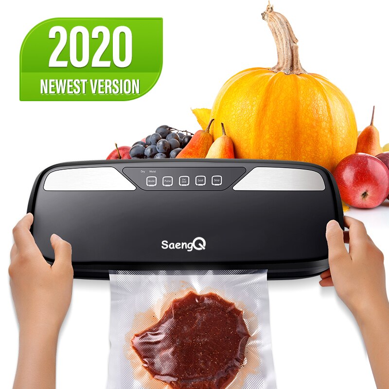 Elektrisk vakuumförseglare vakuumförpackningsmaskin sous vide vakuumförseglare för matförvaring matförpackare vakuumpåsar försegling: 9- svarta / 220v eu