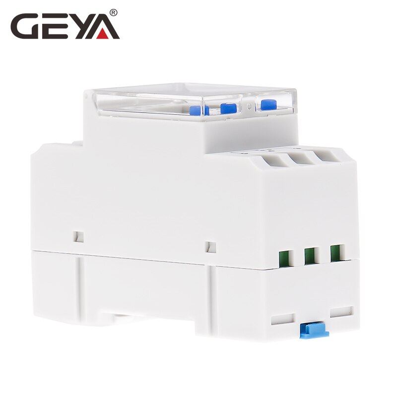 GEYA-Temporizador Digital con batería de litio 16A 220V, con 24 horas Temporizador Semanal, carril Din, THC-811, 6 idiomas