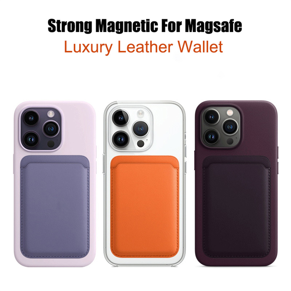 Leren Portemonnee Hoesje voor iPhone 15-19 Pro Max met MagSafe Kaarthouder