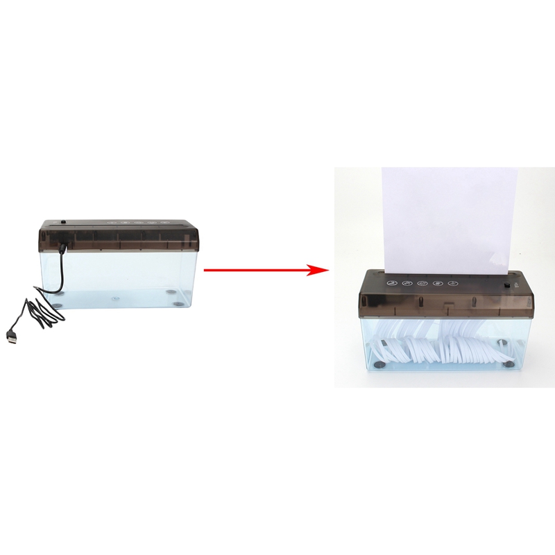 USB Electric Dual Purpose Paper Shredder Desktop Mini Financial Bill A4 Paper Shredder Paper Cutter For Home Office