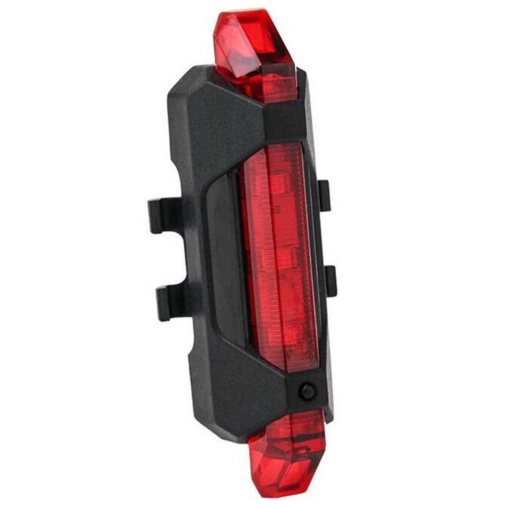 Mountainbike Fietsen Lichten Fiets Licht Waterdicht Achterlicht 5 Led Usb Lights Achterlicht Veiligheid Waarschuwingslampje #5: Red