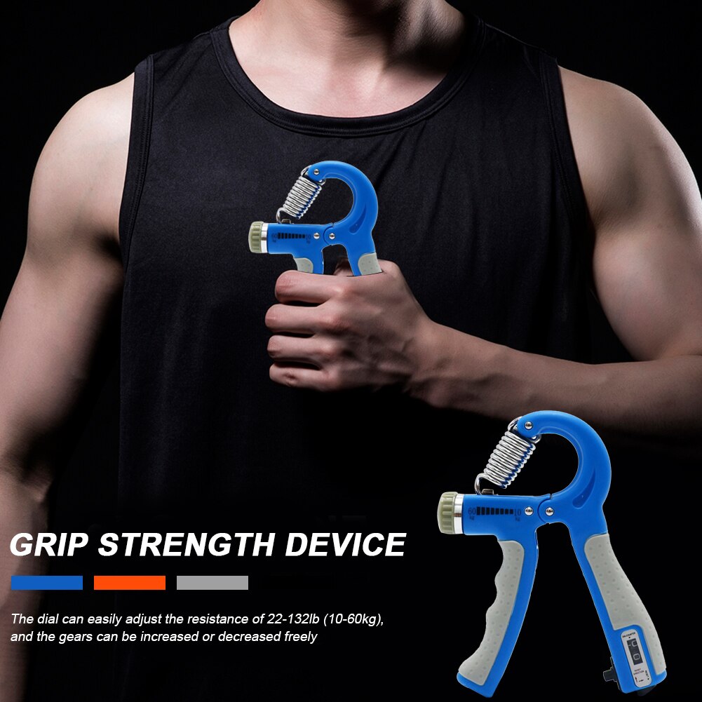 Adjustable Countable Fitness Hand Gripper Finger Hand Strength Exercise Grip Finger Rehabilitation Training Device