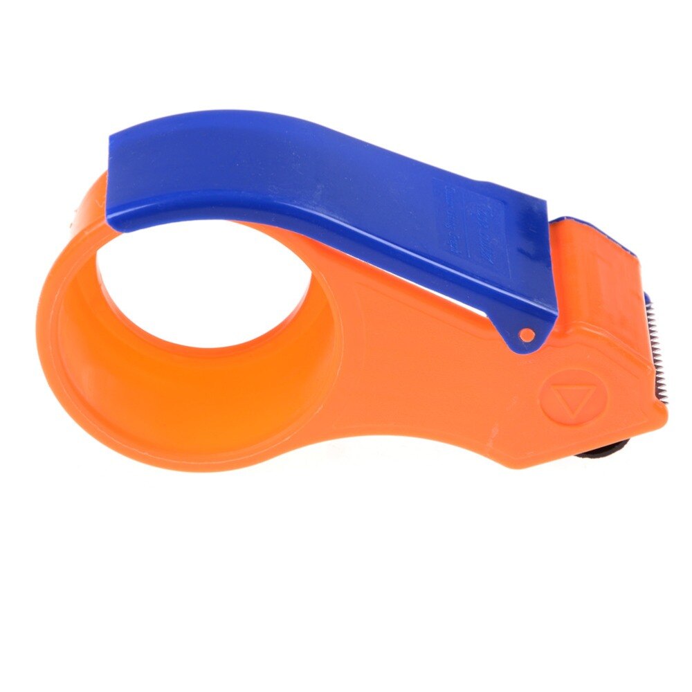 Sealing Packaging Parcel Plastic Roller 2" Width Tape Cutter Dispenser