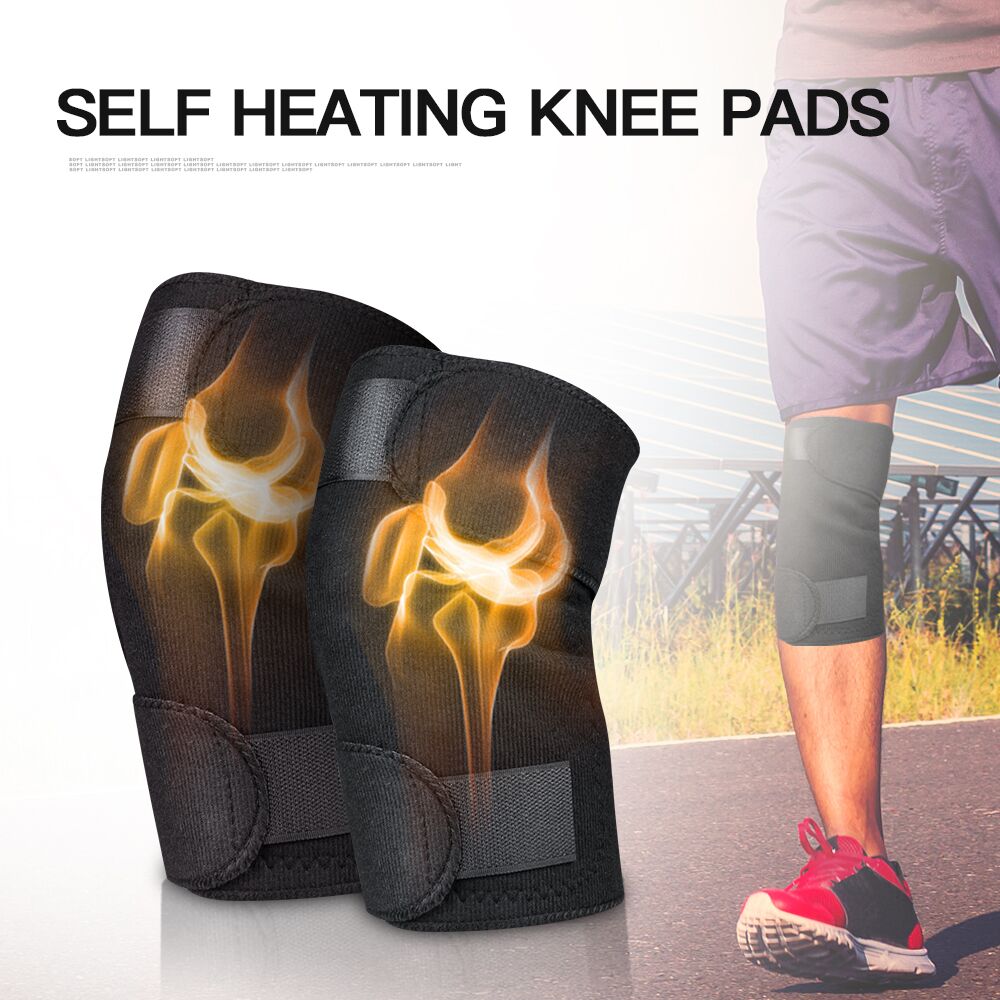 1 Paar Toermalijn Zelfopwarming Knie Protector Magnetische Therapie Knie Beschermende Riem Artritis Brace Ondersteunt