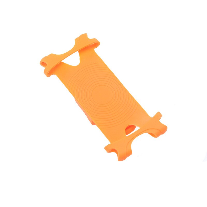 Bicycle Phone Holder Bike Motocycle Smartphone Support Aluminum Alloy Silicon Adjustable MTB Road Cycling Handlebar Mount Stand: Orange