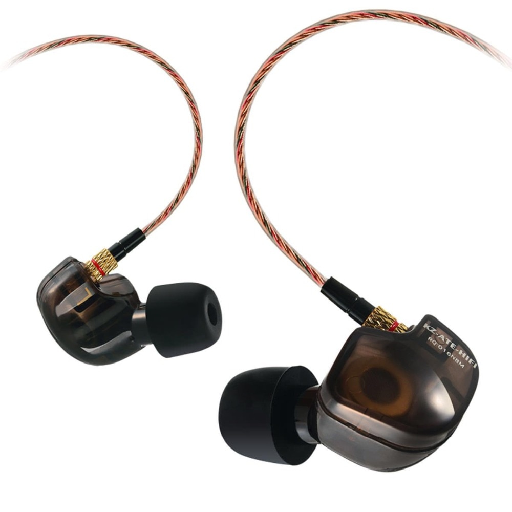 Original KZ ATE 3.5mm In Ear Earphones HIFI Metal Stereo Earphones Super Bass Noise Isolating Sport Earbuds With Mic