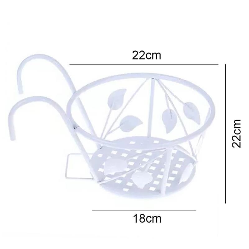 Ijzeren Bloempot Hanger Plant Bloem Balkon Tuin Bonsai Balkon Bloemenmand Ijzeren Rek Bloempot Houder Haak Beugel: C