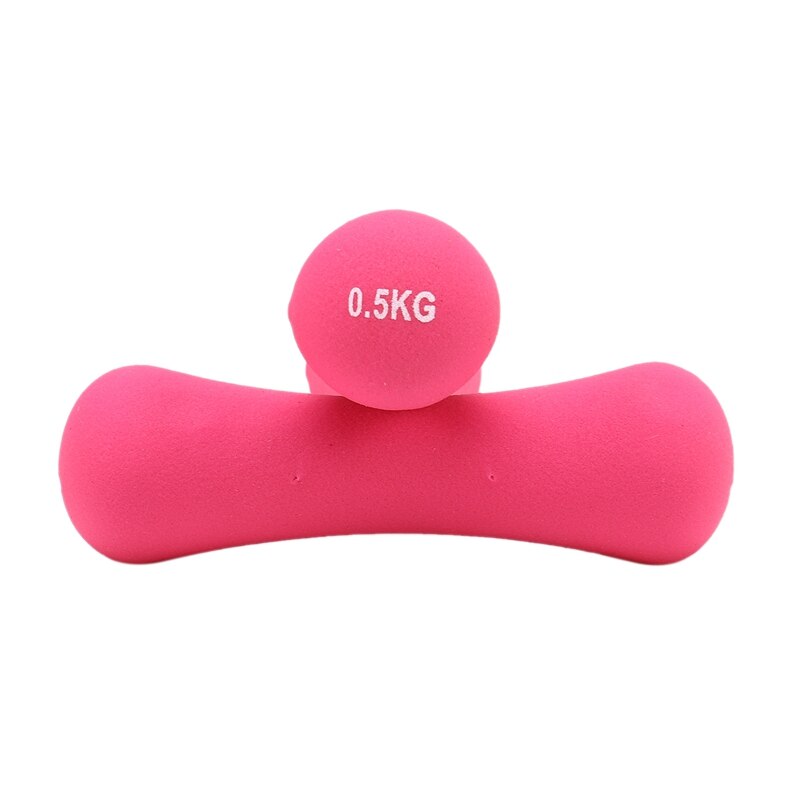 0.5kg manualer håndvekter treningsutstyr vekter for hjemmekroppsbygging dumbbell trening dumbell rosa