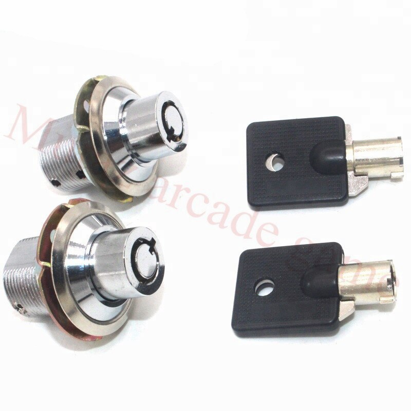 2Pcs/Lot High Security Zinc Alloy keyed alike 7 pins Sliding Door tubular cam lock cylinder key push locks: Default Title