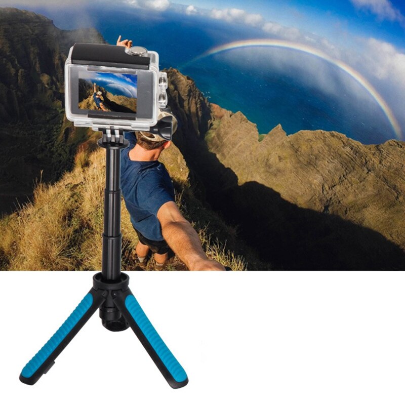 Sport Camera Stand Telefoon Selfie Stok Intrekbare Stand Selfie Stok Statief Voor Gopro Iphone Android