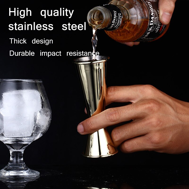 60/30ml dubbelzijdige cocktail likeur roestvrijstalen maatbekers 1.98oz/1oz barman drankmixer jigger shot barmaat