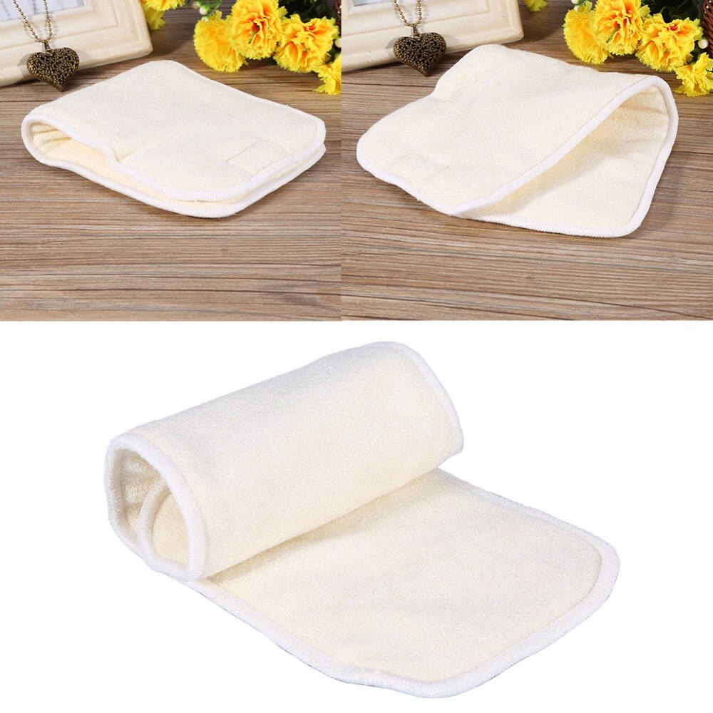 1PC 4 Lagen Bamboevezel Herbruikbare Baby Doek Luier Pad Volwassen Luier Liner Incontinent Luier Liner insert Pad