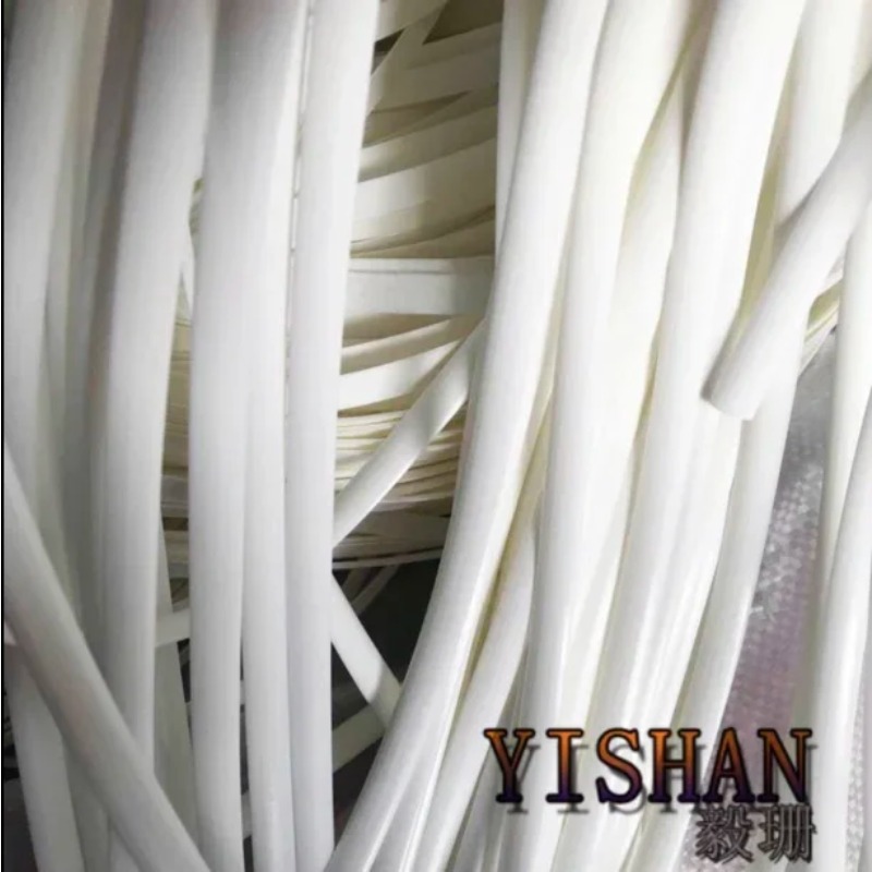 70Meters(500g) Width:8mm White Gradient Flat Synthetic Rattan Weaving Material Plastic Knit Repair Chair Table PE Rattan