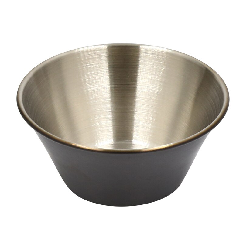 Stainless Steel Small Dish Food Snack Dish Sauce Dish Seasoning Dish Seasoning Steel Cone Plate Sauce Dish