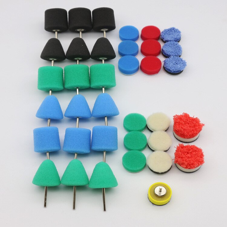Mini rotary polisher Car Detailing Polishing Tool Kit set Flexible Car Shaft For detailing polish M14 thread polishing pad