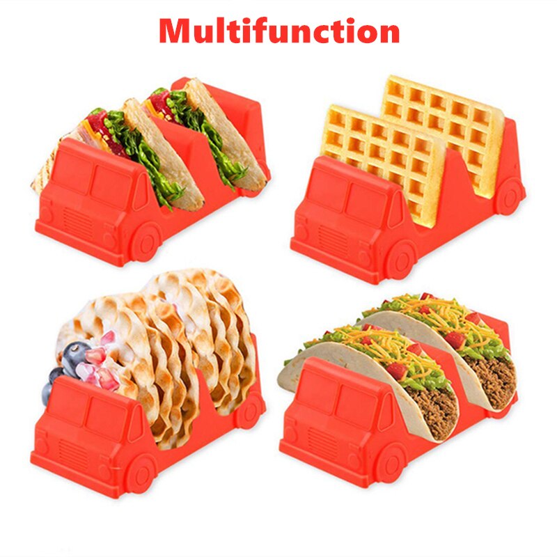 Plastic Taco Holder Pancake Storage Shelf Pizza Pie waffle Display Stand Plate Fried Food Cooling Drain Tray Rack