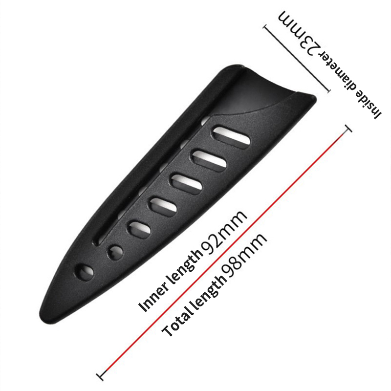 1pcs Black Plastic Kitchen Knife Blade Protector Cover For 3.5-10 Inches Knife Cover: N1