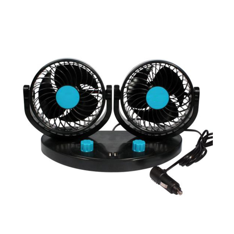Car Mounted Fan 24V, Large Truck 12V, Sedan Universal Dual Head USB, Van Interior Cooling, Large Wind Power Electric Fan