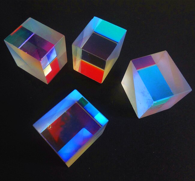 10 Stuks Defecte Cross Dichroic X-Cube Prism Rgb Combiner Splitter Optische Glas Vierkante Prisma Party Home Decoratie Diy