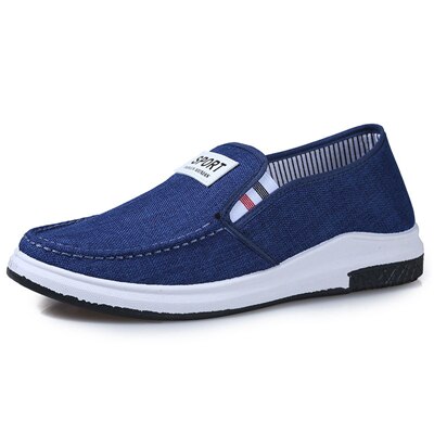Cresfimix Chaussures Hommes masculine grande taille confort sans lacet toile Chaussures Hommes décontracté gris printemps & eté mocassins B5717: d / 8.5