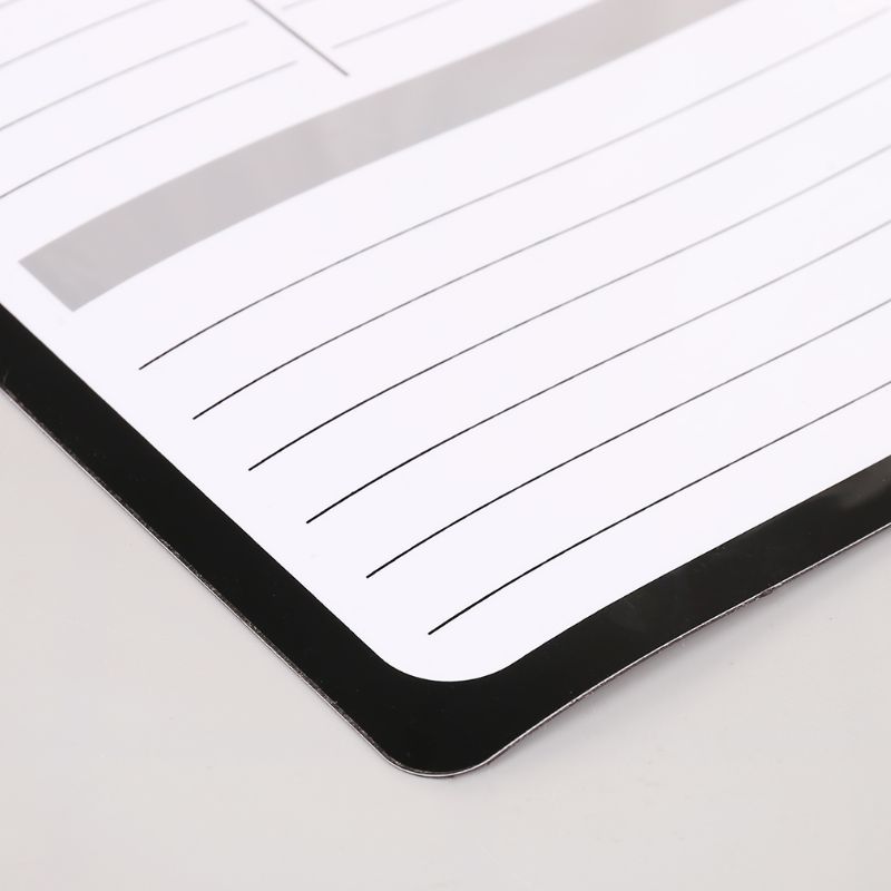 Weekly Planner Soft Magnetic Whiteboard Fridge Magnets Drawing Message Board Remind Memo Pad Calendar