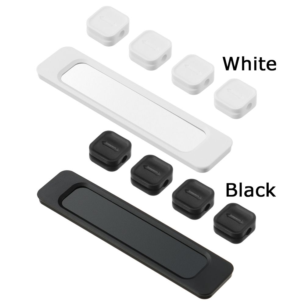 Selbst-Klebstoff Silikon Magnetische Kabel Organizer DIY USB Kabel Halfter Silikon flexibel Schreibtisch Clips für Maus Draht Veranstalter