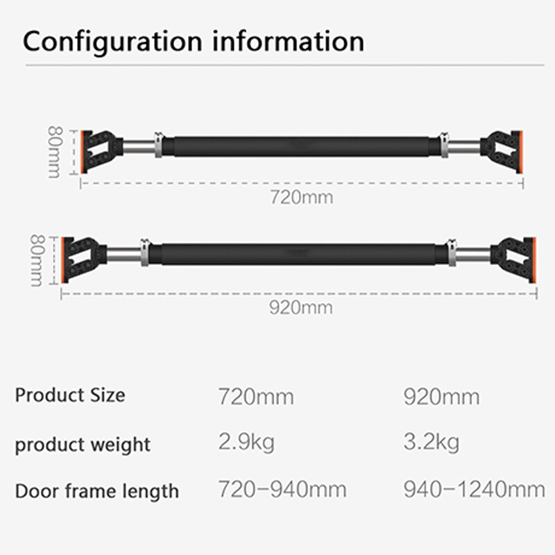 Adjustable Horizontal Bar Multi-functional Home Horizontal Bar Horizontal Steel Gym Fitness Equipment Training Push Up