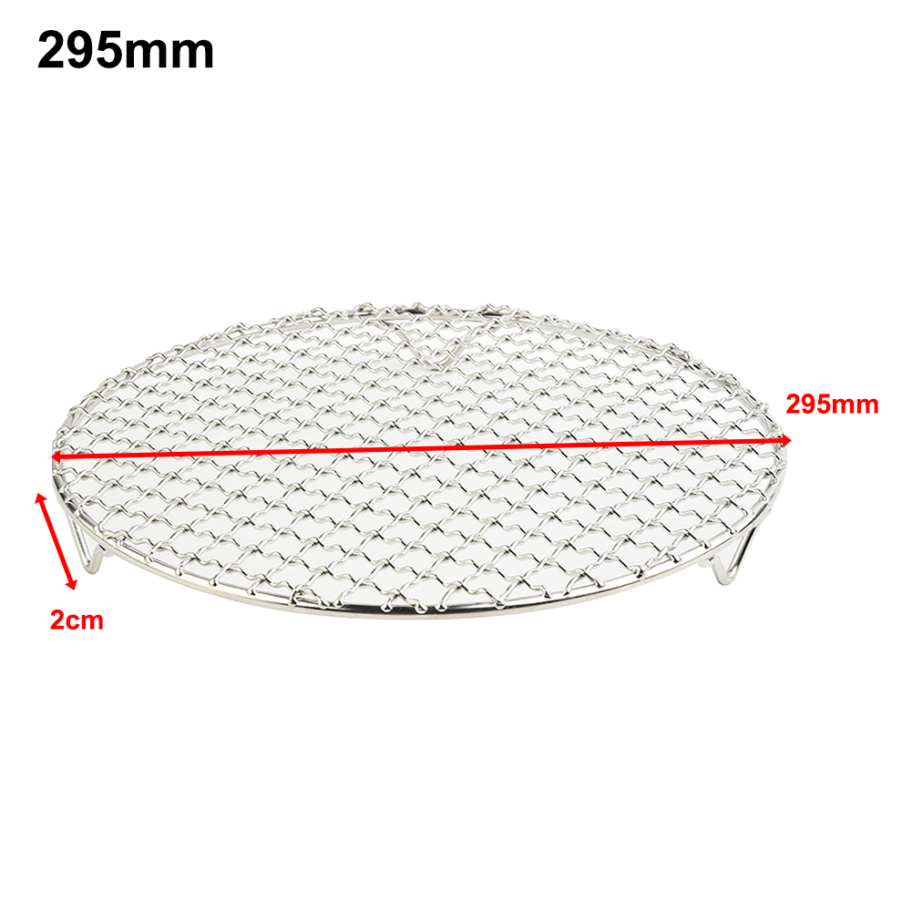 Round Barbecue BBQ Grill Net Meshes Racks Grid Round Grate Steam Net 304 Stainless Steel Wire Oven Grill Sheet: plum