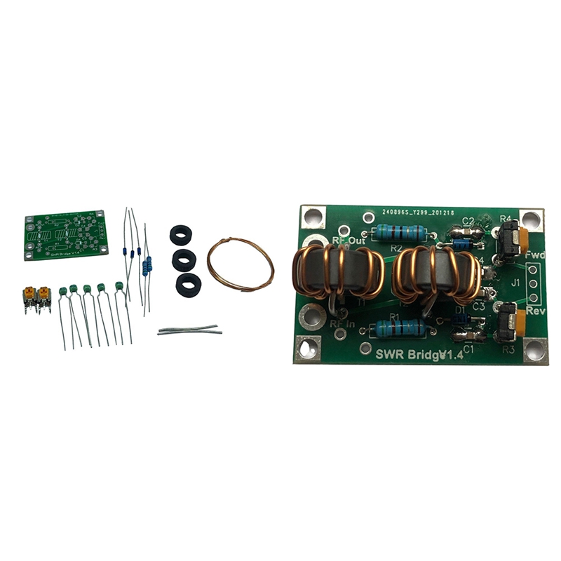 1 Set 1.8M-30MHz SWR Bridge 1.4 Assembly Kits Electronic Components RF SWR Reflection Bridge for RF Network
