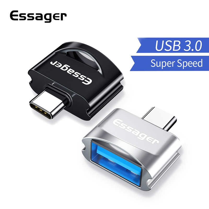 Essager USB 3.0 Type C OTG Adapter For Samsung S20 Xiaomi Redmi Note 7 8 Pro OnePlus 6t 7 USBC Type-c To USB3.0 OTG Converter