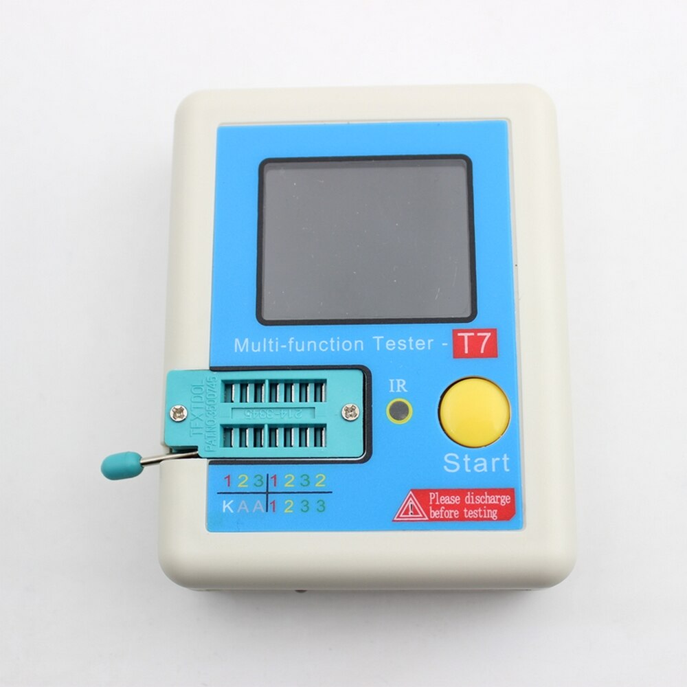 LCR-T7 Transistor Tester TFT Diode Triode Capacitance Meter LCR ESR Meter NPN PNP MOSFET IR Multifunction tester multimeter: Default Title