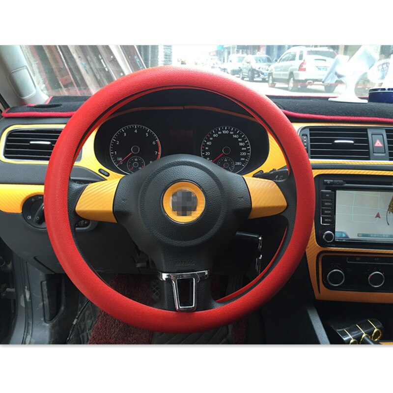 NUOVO CALDO copertura del volante dell'automobile accessori auto per Opel astra h astra J astra g Mokka insegne corsa Zafira vectra: Rosso