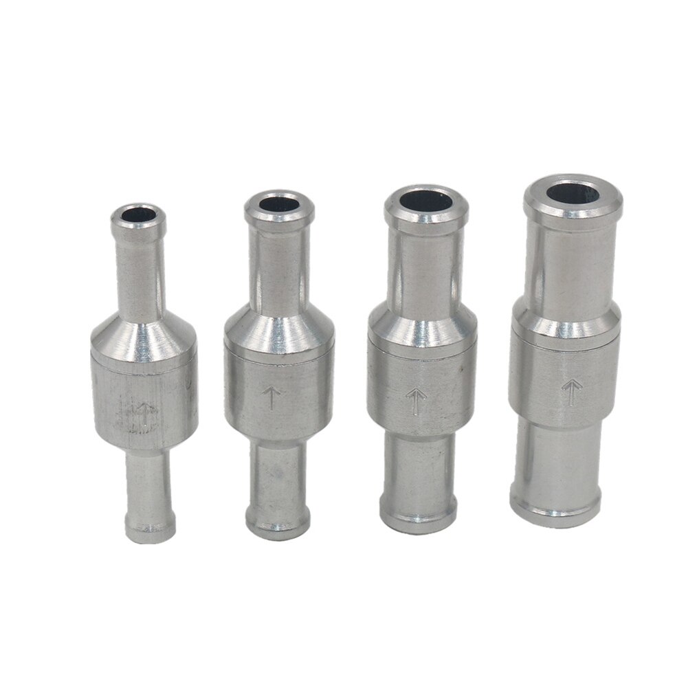 6 Mm/8 Mm/10 Mm/12 Mm Auto Vacuüm Slang Olie Water Pompen Aluminium Een weg Brandstof Non Return Terugslagklep Benzine