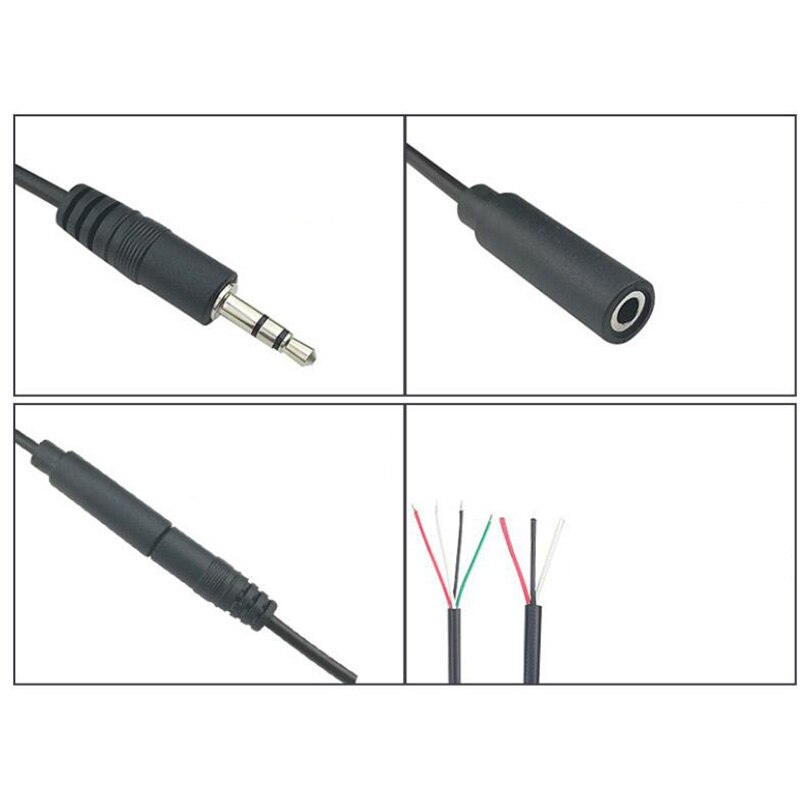 Cavo di prolunga Audio 0.3/1M 3.5mm 3 Pin 4 Pin maschio femmina connettore adattatore linea testa Aux 3.5mm cavo Stereo fai-da-te L1