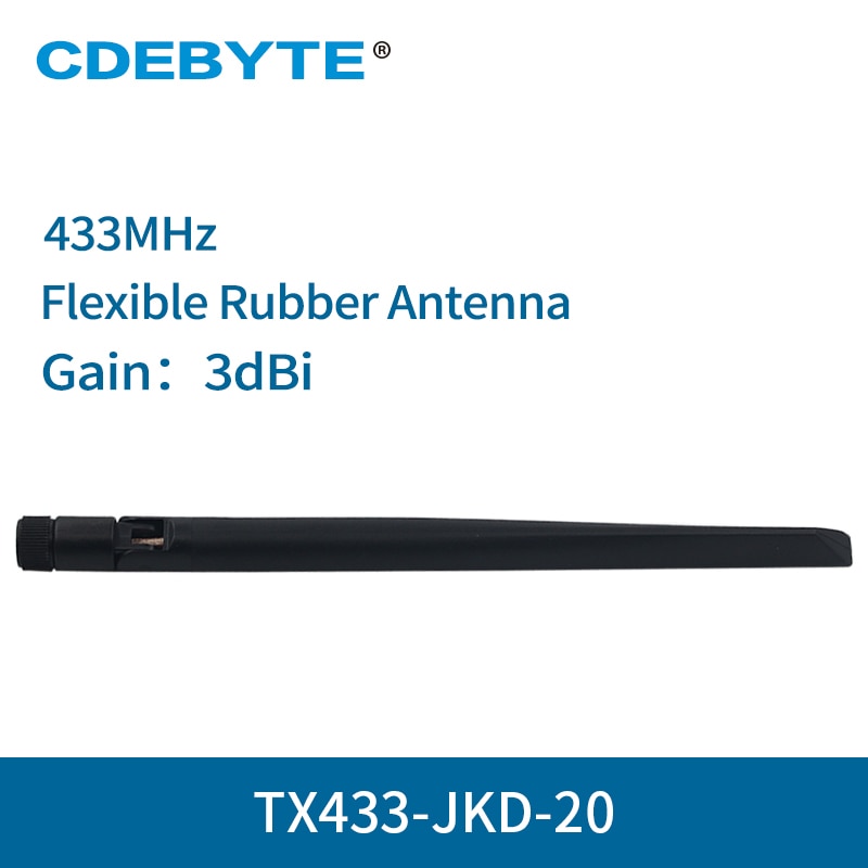 4 stk/partij 433MHz SMA-J Flexibele Rubberen Wifi Antenne TX433-JKD-20 High Gain 3.0dBi Omnidirectionele 4g antenne