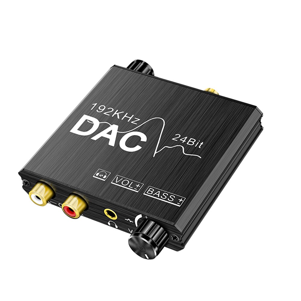 Digitale Audio Analoog Converter Stereo Extractor Dac Versterker Optische Spdif 192Khz 24Bit Sampling Rate Audio Splitter Adapter