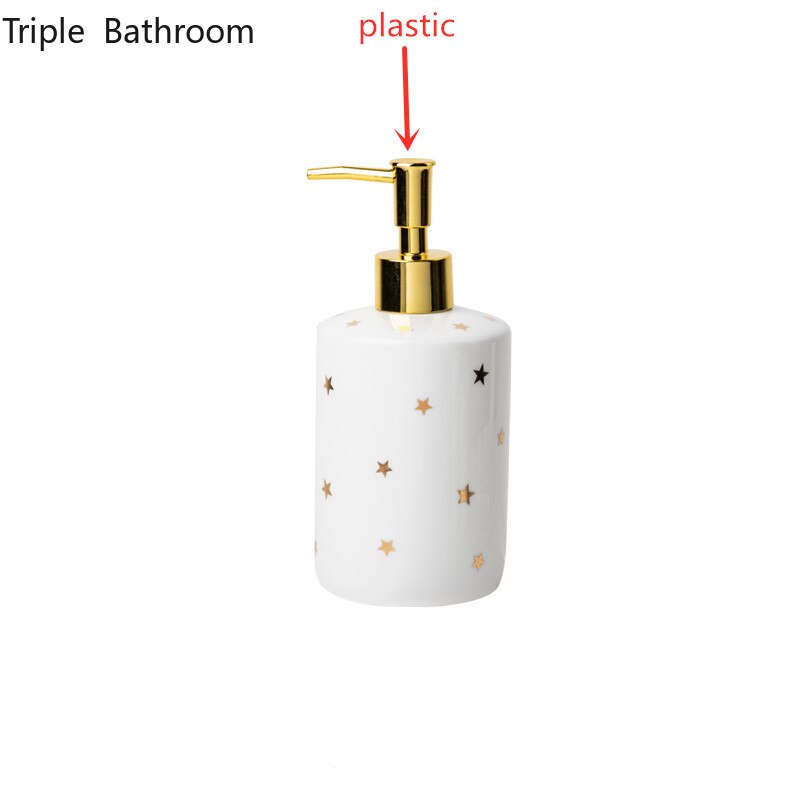 1pc Star Style Ceramic Home Hotel Bathroom Accessories Soap Soap Toothbrush Holder Mouth Cup Lotion Bottle Product