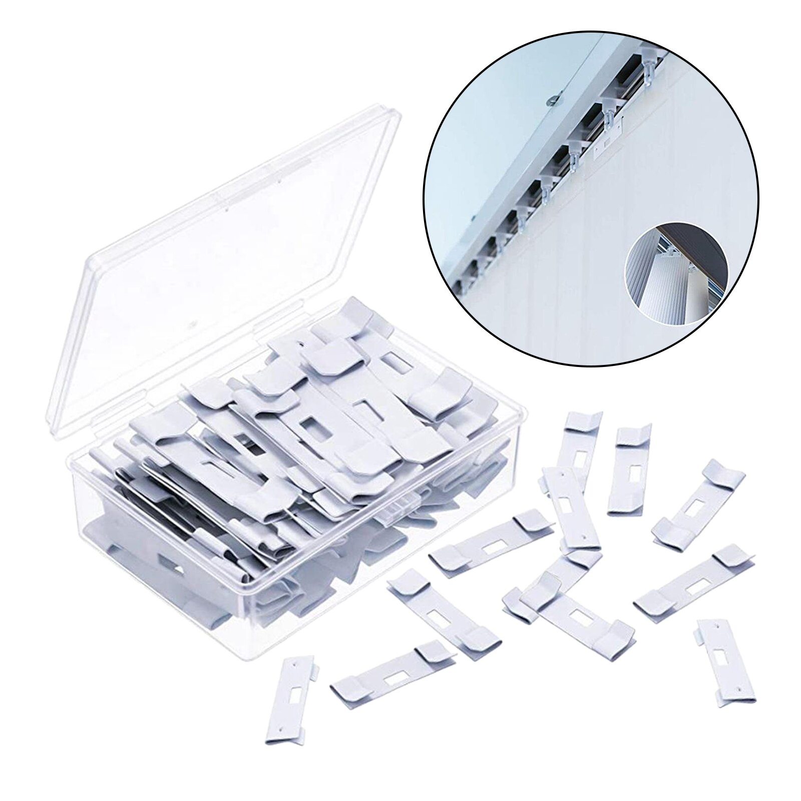 12 Pack Verticale Blind Reparatie Vaan Savers, Metalen Verticale Blind Reparatie Clips Tabs Blind Vervanging Gereedschap Voor Verticale Blind