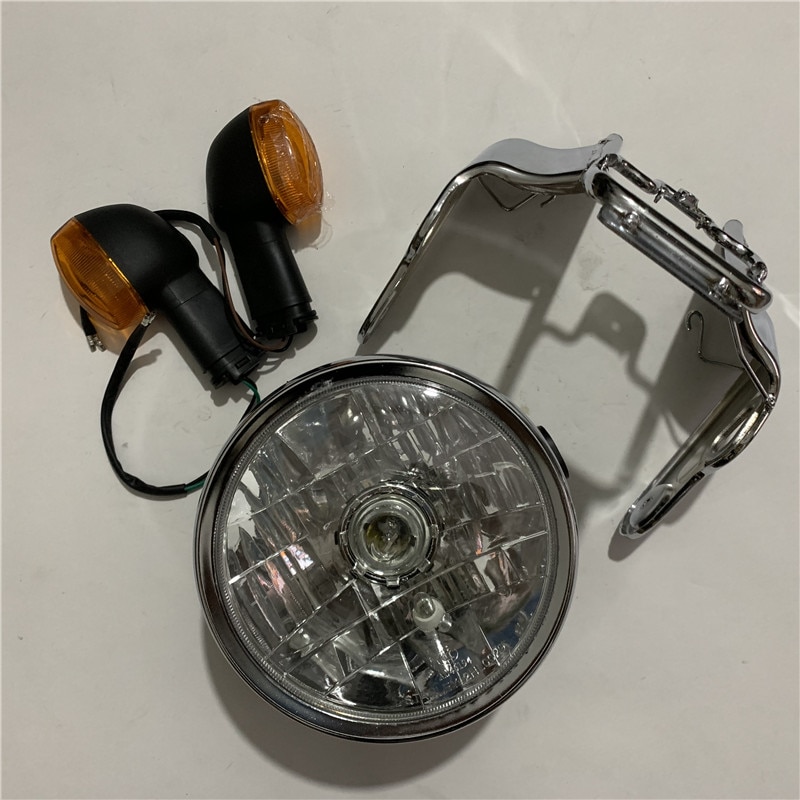 Accesorios para motocicleta, conjunto de faro redondo de conversión, señal de giro, YBR125: D