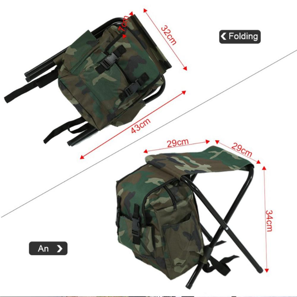 Taburete De Camping Plegable Portátil Asiento De Silla De