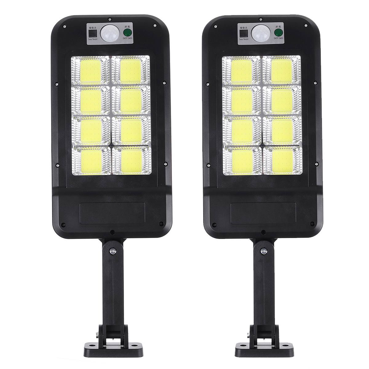 1200W Powerful Remote Control 160COB LED Solar Light PIR Motion Sensor Outdoor Solar LED Lamp Waterproof Garden Wall Street Lamp