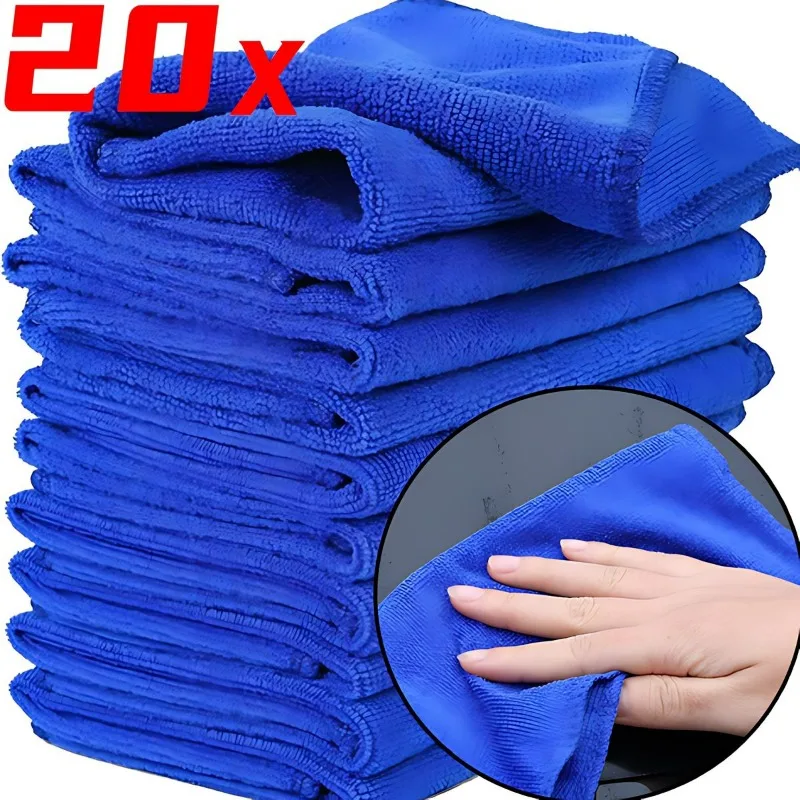 1-20 stuks microvezel autoreinigingsdoekjes - multifunctionele droogdoek voor autowassen, huishoudelijke reiniging en automatische detaillering polijsten