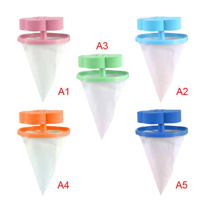 Reusable Washing Machine Floating Lint Mesh Trap Bag Hair Catcher Filter Net Pouch Household Tool