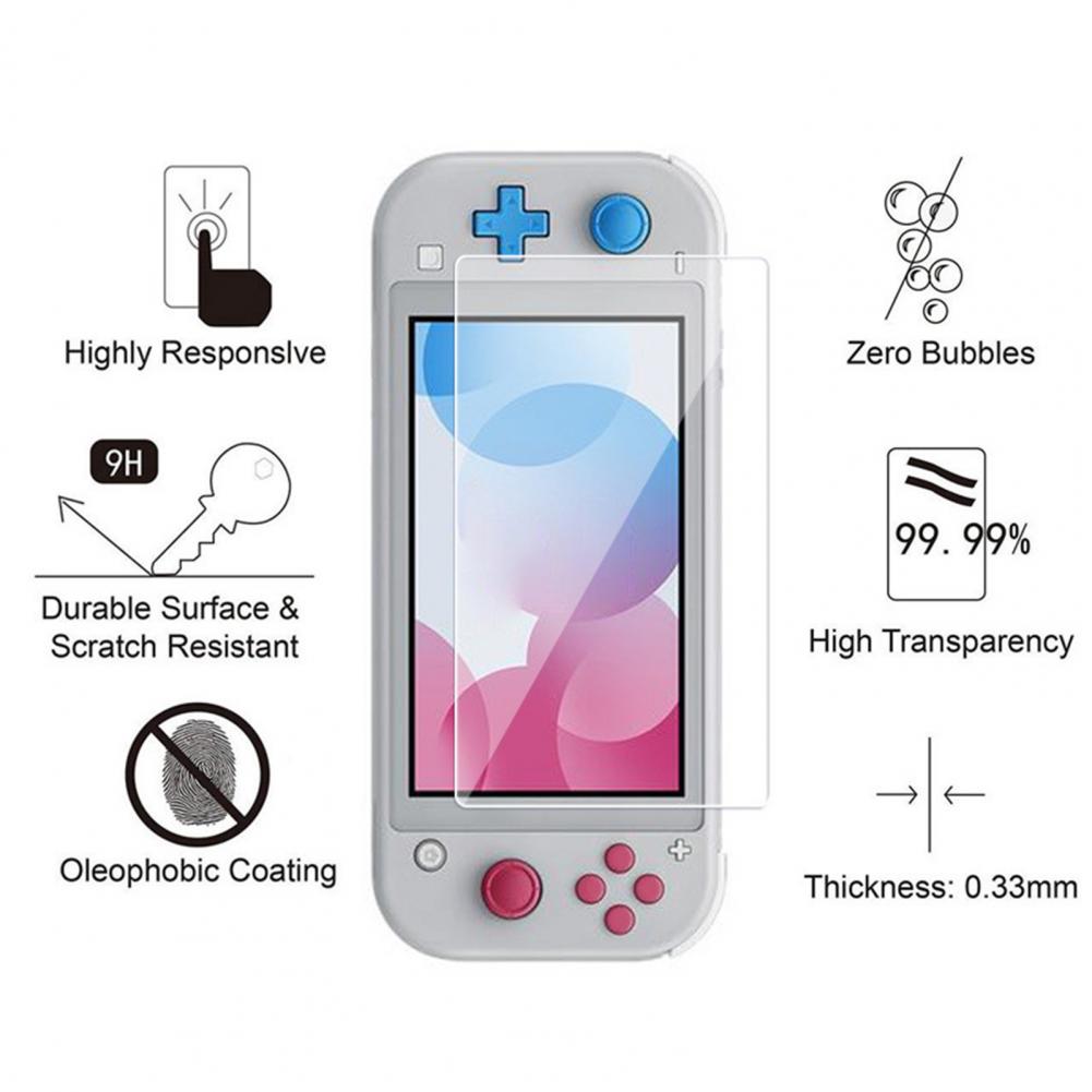 Spiel Konsole Gehärtetem Film Klar transparent Anti-Fingerabdruck Spiel Konsole 9H Bildschirm Glas Schutz für Schalter Schalter Lite