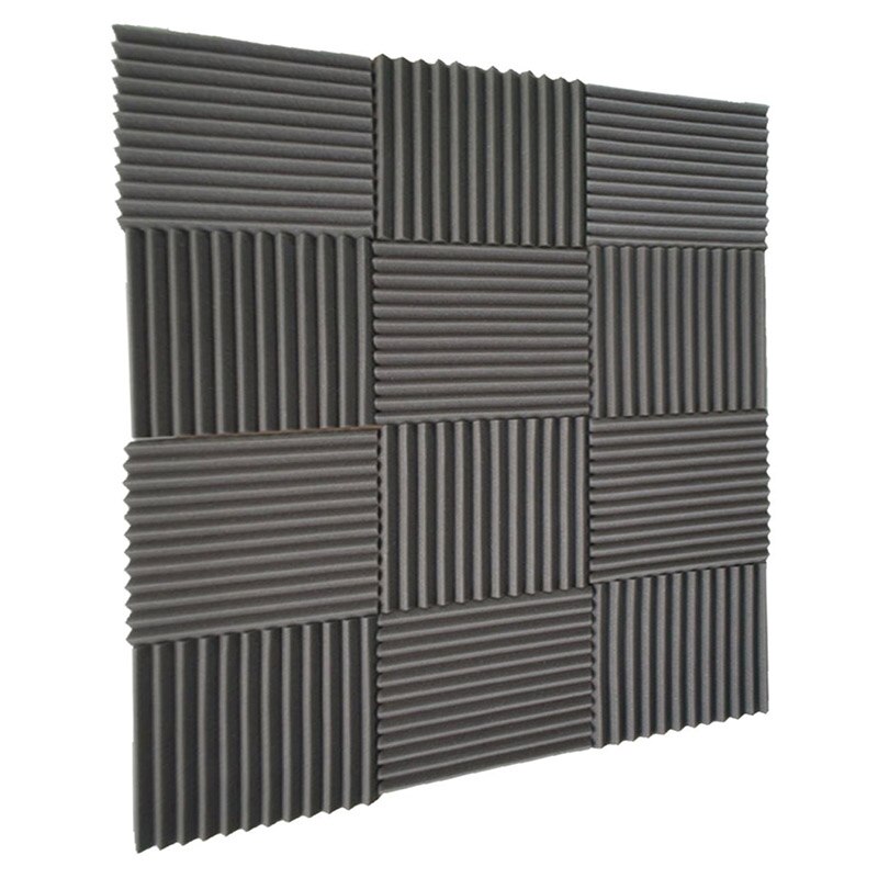-12 pakke - akustiske paneler skumteknik svamp kiler lydisolerende paneler 1 tomme  x 12 tomme  x 12 tomme