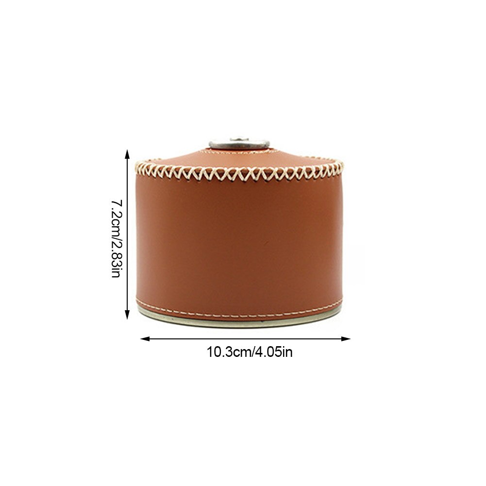 Camping Gas Tank Leather Case 450/230G Gas Bus Beschermhoes Duurzaam Bus Cover Bag Brandstof Cilinder Opslag tas: brown 230