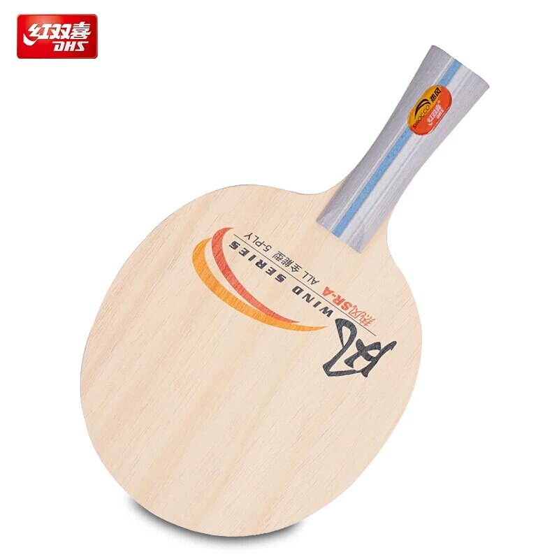 Hoja de tenis de mesa DHS allround SIROCCO 5 capas de madera pura para raquetas principiantes, raquetas de ping pong, paleta de mesa