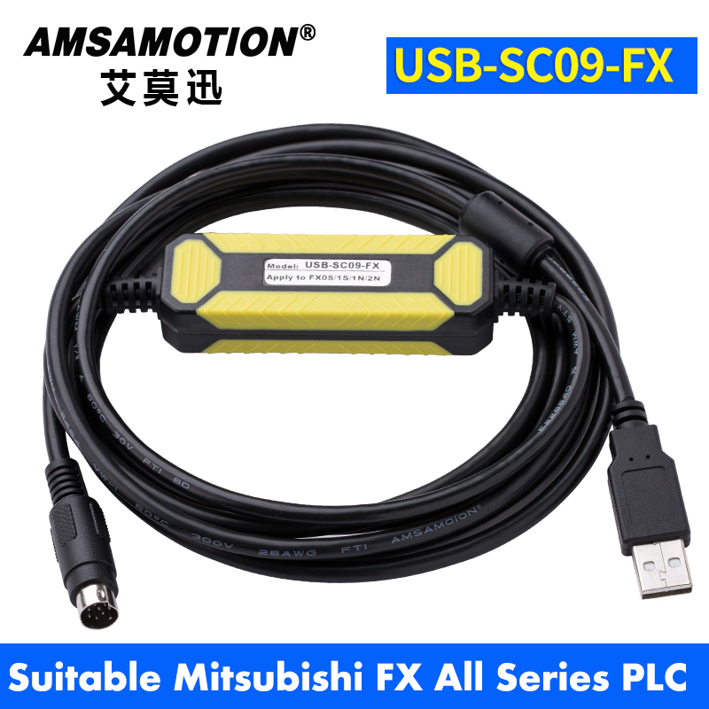USB-SC09-FX For Mitsubishi PLC Programming Cable FX0N FX1N FX2N FX0S FX1S FX3U FX3G Series Communication Wire