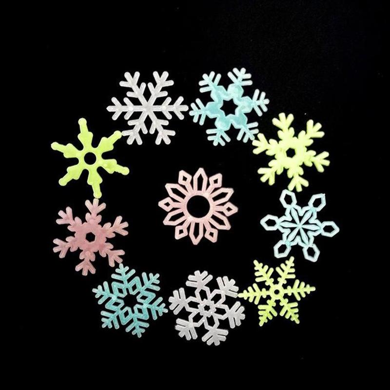 50 Pcs Luminous Aufkleber Glow In Dark Diy Weihnachten Kinder Zimmer Licht Up Spielzeug Jungen Mädchen Fluorescent Snowfla Spielzeug ke spielzeug
